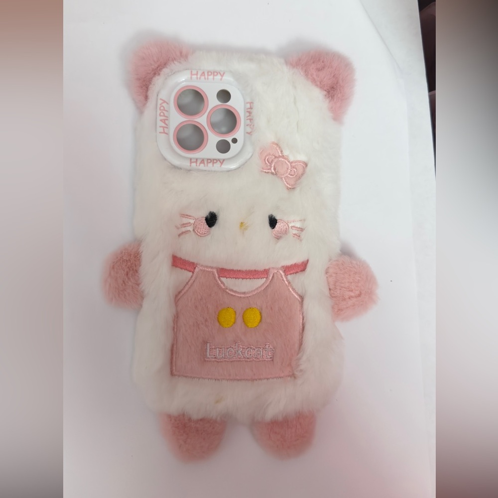 KAWAII IPHONE 13 PRO MAX CASE CUTE FLUFFY HELLO KITTY SANRIO